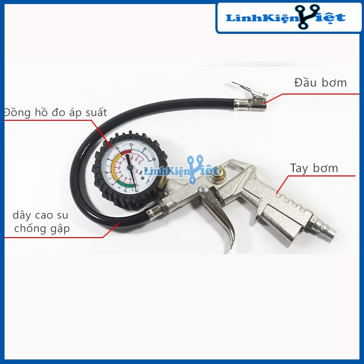 Súng Bơm Lốp Xe 220 PSI