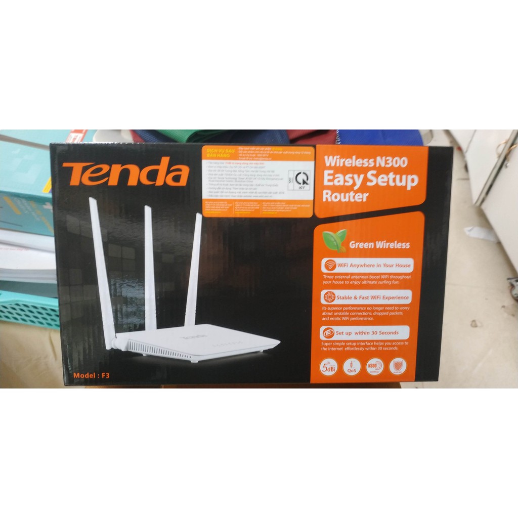 [WIFI TENDA 3 RÂU] Modem WIFI Tenda F3 tốc độ 300Mbps 3 anten có chức năng Repeater