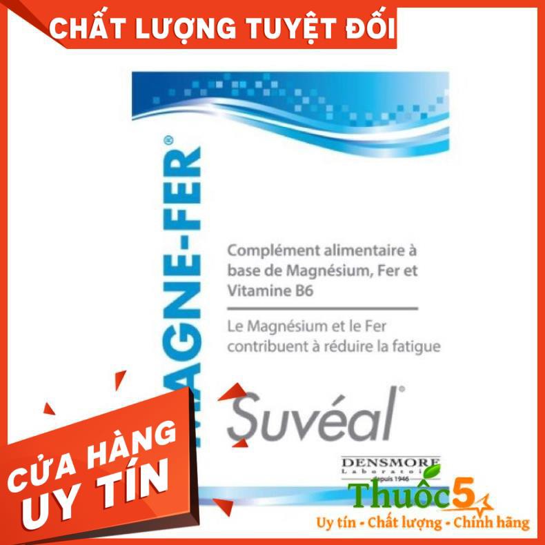 [GIÁ GỐC] Suveal Magne Fer bổ sung Magie, Vitamin B6 và Sắt cho bà bầu hộp 30 viên