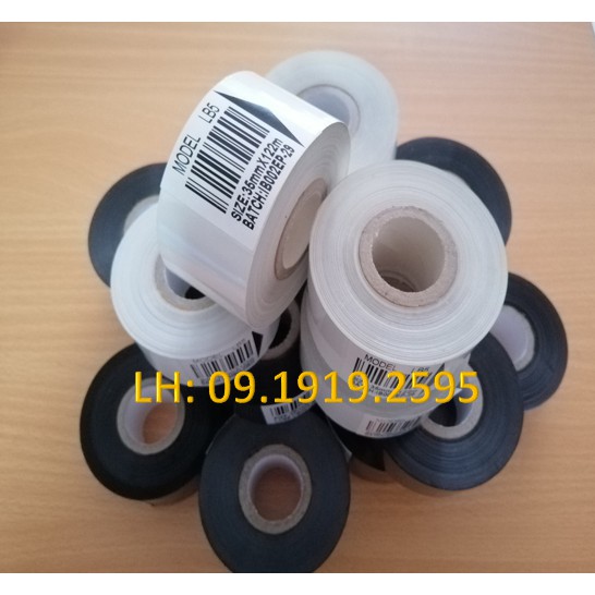 COMBO 8 CUỘN MỰC IN DATE 35mm*122m-RUY BĂNG IN HẠN SỬ DỤNG-MỰC IN NGÀY-MỰC IN HSD