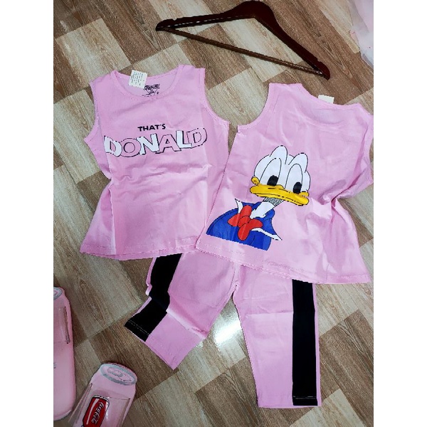 Bộ sát nách quần lửng thun cotton 100% chính phẩm hàng shop size đại