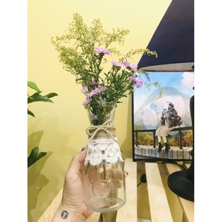 Lọ thuỷ tinh quấn dây thừng (decor và trang trí phòng)