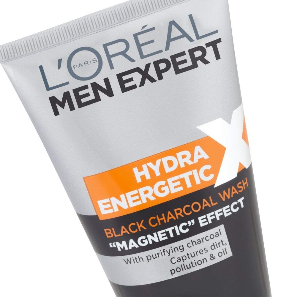 Sữa rửa mặt than hoạt tính cho nam L'Oreal Men Expert Hydra Energetic Black Charcoal Face Wash 150ml