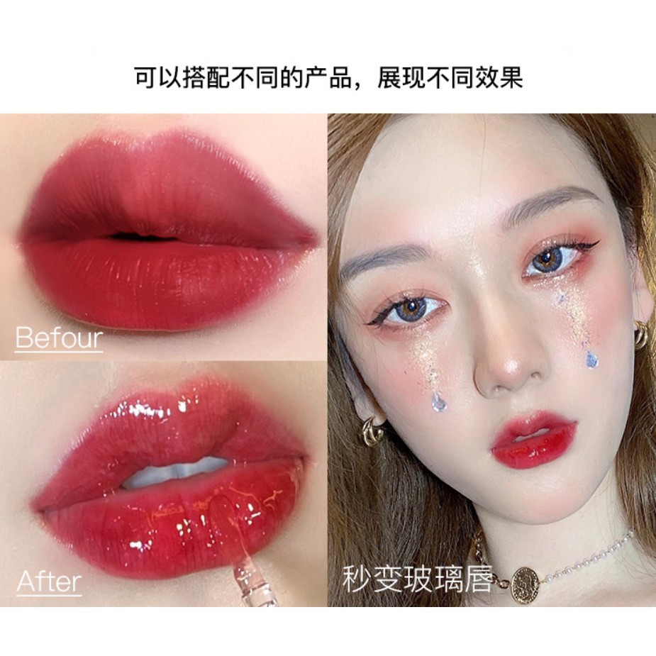 MAXFINE Water Glitter Doodle Lip Gloss trong suốt Son bóng | BigBuy360 - bigbuy360.vn