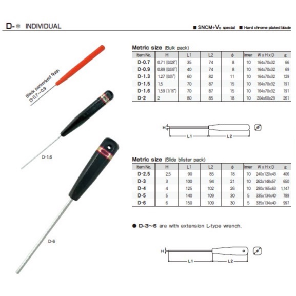 Bộ Chìa Lục Giác MINI DS-6 EIGHT JAPAN, Bộ Chìa Lục Giác Siêu Nhỏ DS-6 EIGHT JAPAN 025-6 , DS-6 HEX KEY WRENCH