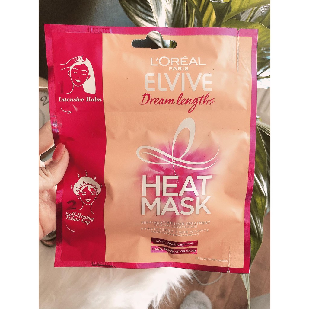Mặt nạ nhiệt keratin dưỡng tóc L'ORÉAL PARIS ELVIVE xách tay Hà Lan