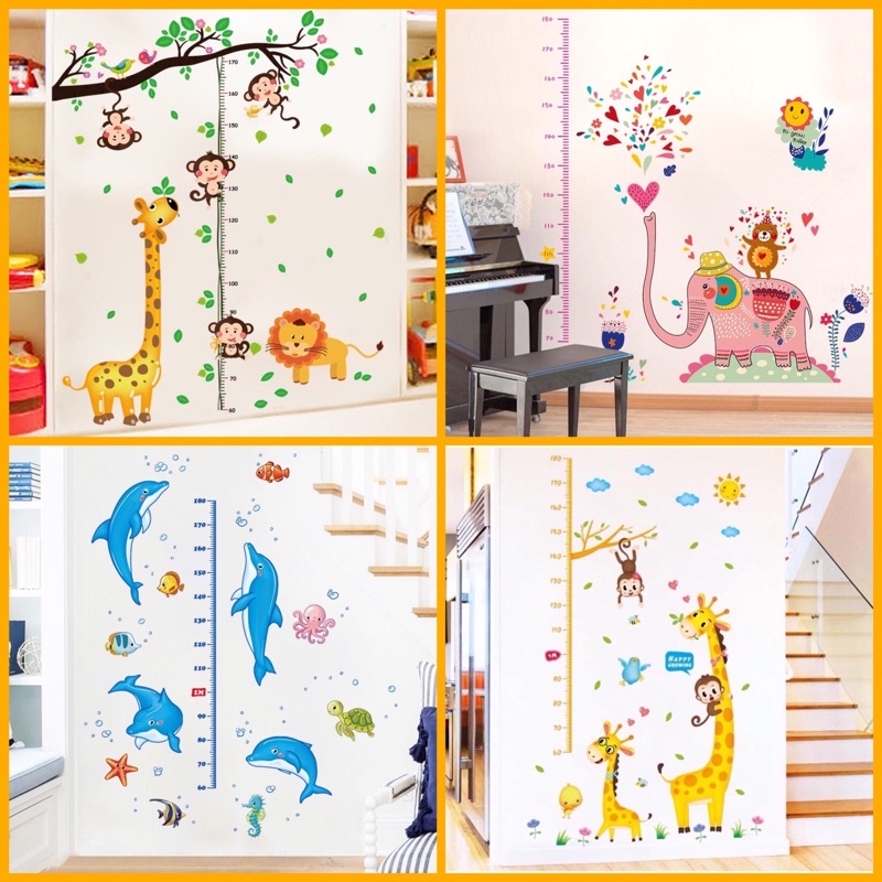 Decal thước đo chiều cao cho bé