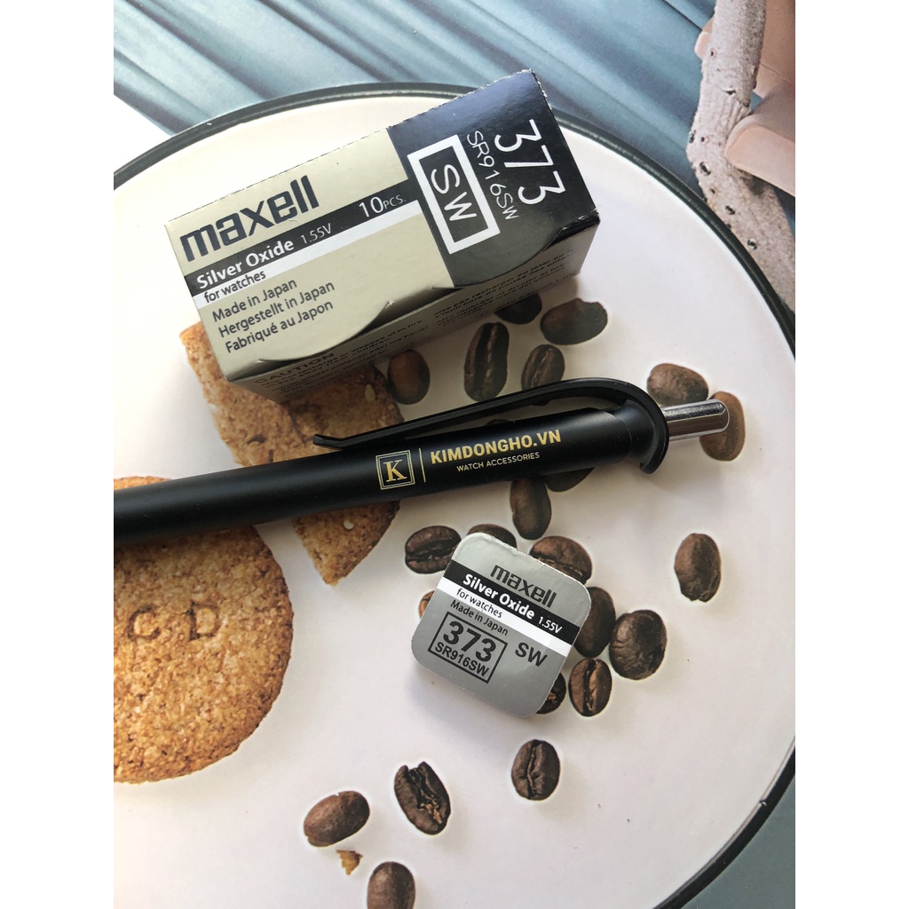 Hộp 1 Viên Pin Maxell 373 SR916SW 916 Pin Đồng Hồ Đeo Tay