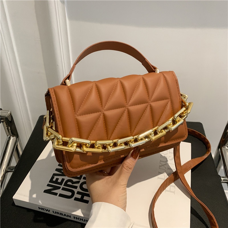 Ielgy Túi Xách Đeo Vai Dáng Vuông Phong Cách Retro Cho Nữ