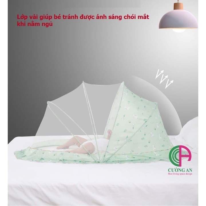 MÀN/MÙNG CHỤP THÔNG MINH CHỐNG MUỖI,CÔN TRÙNG AN TOÀN CHO BÉ