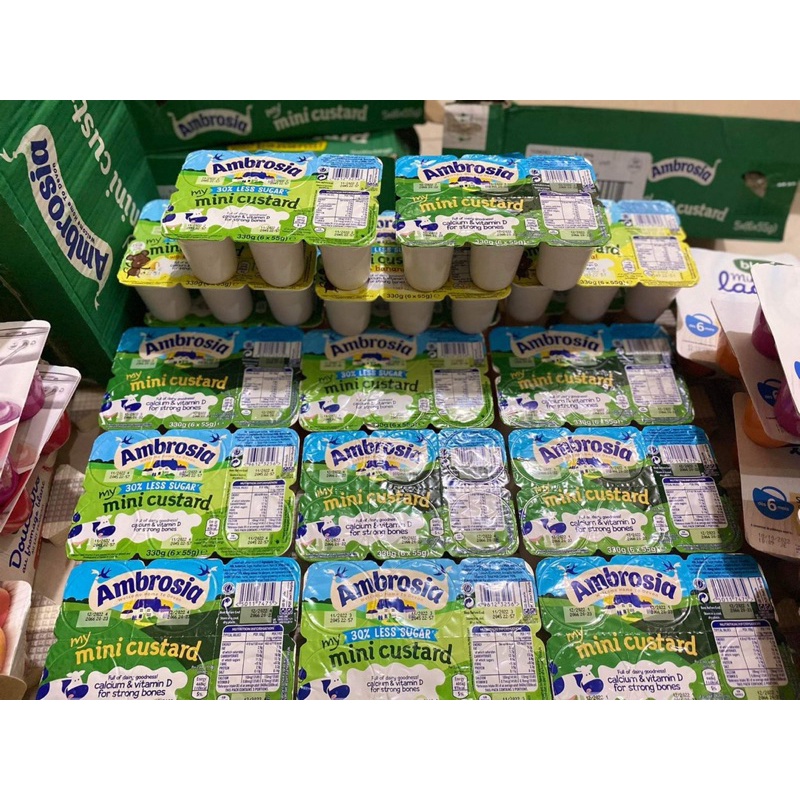 Váng Sữa Ambrosia UK cho bé ăn dặm từ 6 tháng bổ sung dinh dưỡng, canxi cho bé