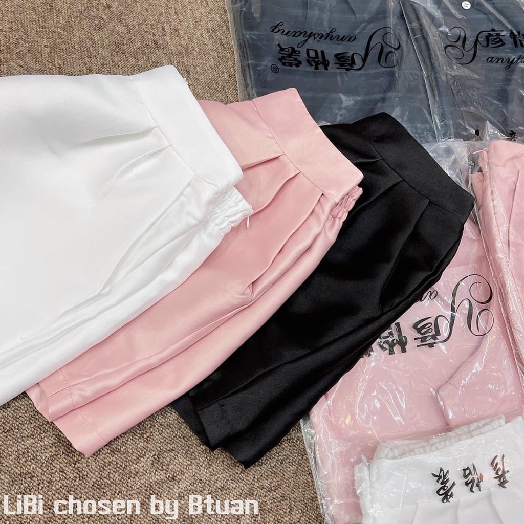 [Mã FAMARAL1 giảm 10K đơn 50K] QUẦN SOOC PHỒNG TAFTA CHUN SAU