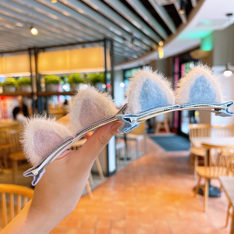 Kẹp Tóc Hình Tai Mèo Thời Trang 2022 Cho Bé Gái