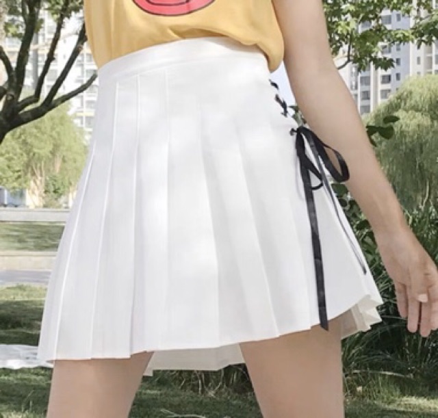 Chân Váy Xếp Ly ❤️𝑭𝑹𝑬𝑬𝑺𝑯𝑰𝑷❤️ Giảm 5k khi nhập mã [ VAY NGAN ] Quần giả váy Tennis đan dây dập ly tuổi TEAM | BigBuy360 - bigbuy360.vn