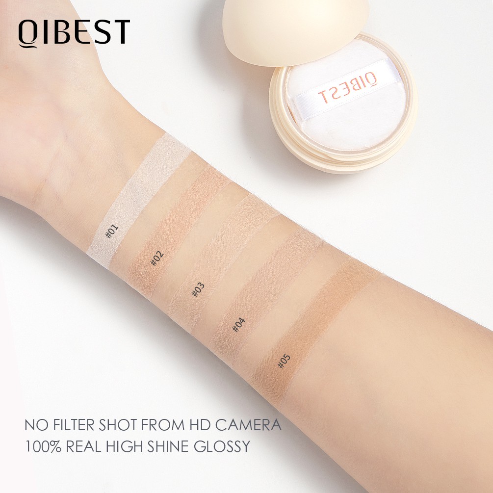 Phấn Phủ QIBEST Dịu Nhẹ Chống Thấm Nước Lâu Trôi 5 Màu 34.5g | BigBuy360 - bigbuy360.vn