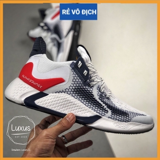 (FREESHIP+QUÀ) Giày thể thao sneaker nam nữ ALPHABOUNCE instinct M 2020 Trắng xanh gót đỏ