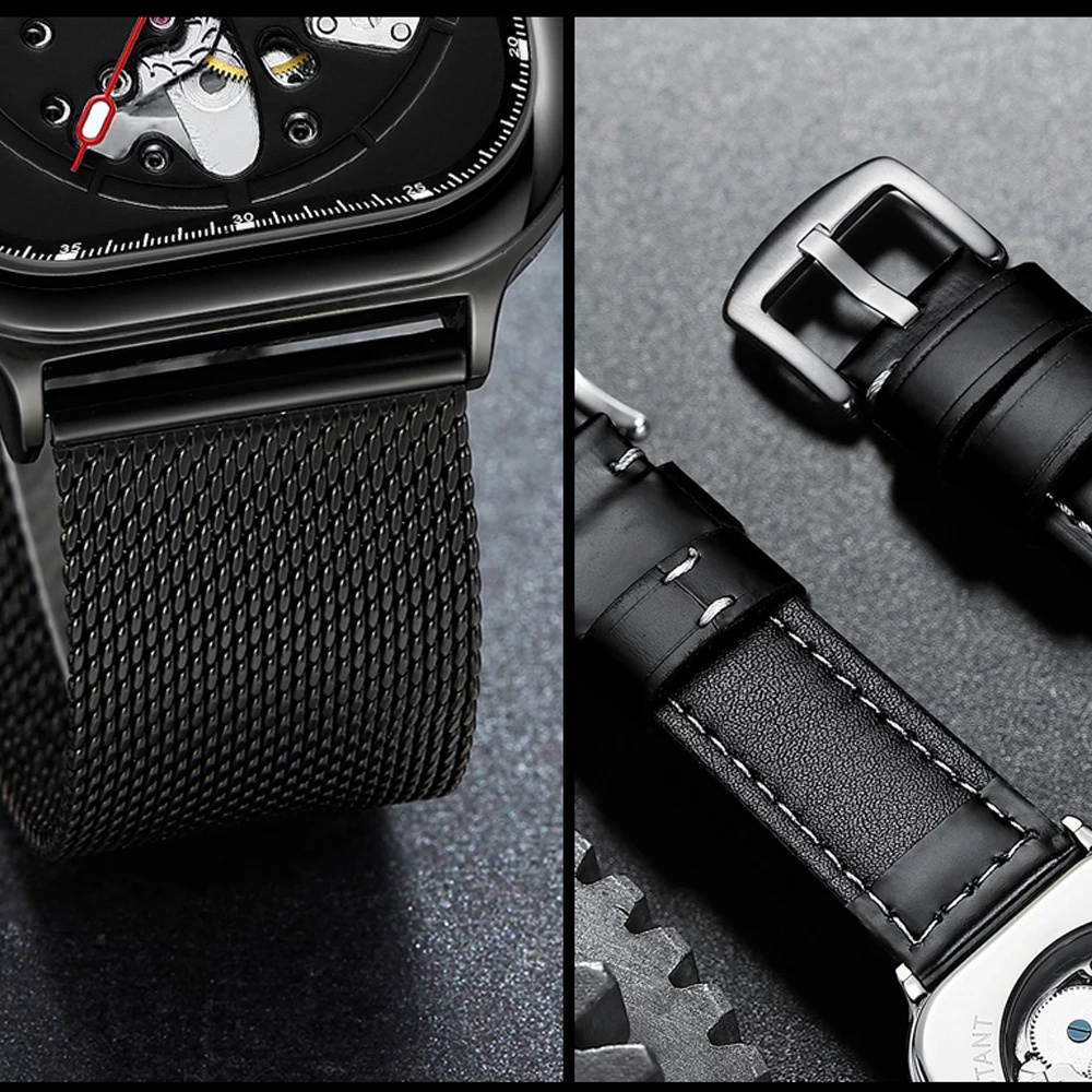 Đồng Hồ Cơ Tự Động Chexi Chống Thấm Nước Phong Cách Doanh Nhân Cho Nam