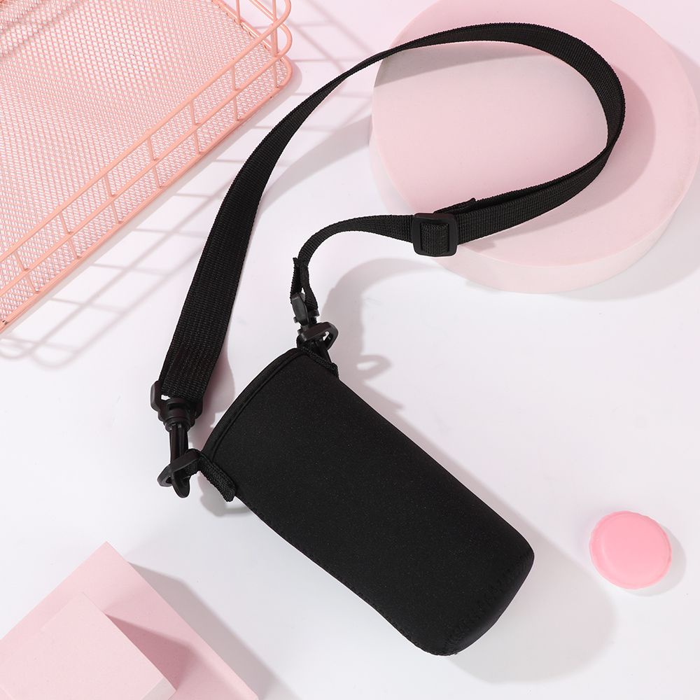 KUNHEV Túi đựng bình nước cách nhiệt nhiều màu sắc có dây đeo dùng để mang theo khi chơi thể thao ngoài trời