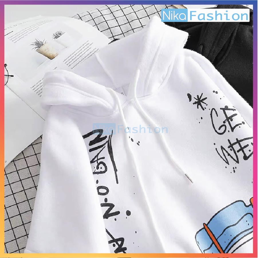 Áo Hoodie Nón Unisex Nam Nữ Chất Vải Nỉ Freesize 1 kích cỡ Form Dáng Rộng Dưới 65kg Mặc Đẹp S.U.N.G.N.U.O.C | BigBuy360 - bigbuy360.vn