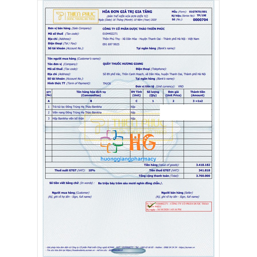 Trà đông trùng hạ thảo Banikha Giúp bổ thận bổ phổi Tăng cường sức đề kháng thanh lọc cơ thể Hộp 20 gói