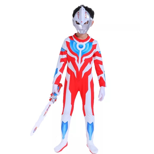 Trang Phục Hóa Trang Siêu Anh Hùng Ultraman 3D Cho Bé Trai Bé Gái