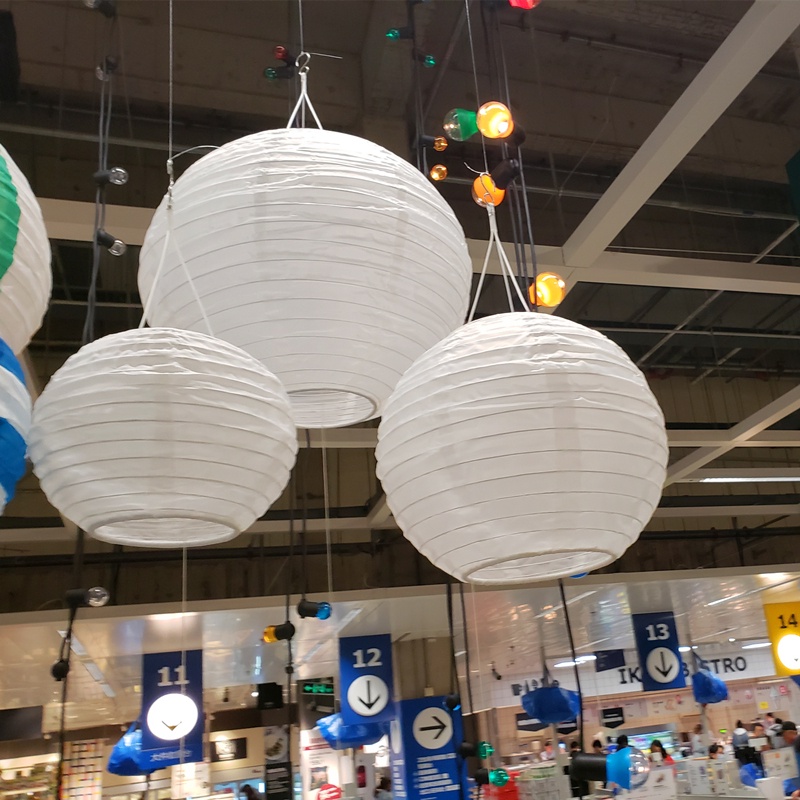 Lồng Đèn Giấy Màu Trắng Trang Trí Tiệc Cưới, Lễ Hội