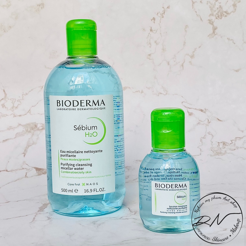 Tẩy trang BIODERMA xanh bản nội địa Pháp dành cho da dầu