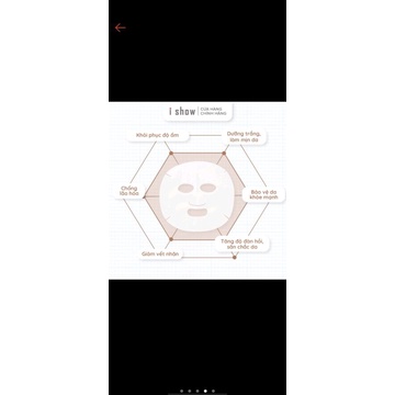 Hộp Mặt Nạ Ngọc Trai Dưỡng Trắng Da Hàn Quốc ISHOW Pearl Brightening