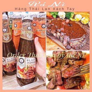 [Hàng Sẵn Tại Shop] SỐT BÒ TIÊU ĐEN Thái Lan Chai 300ml