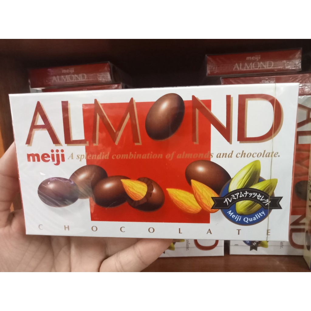 KẸO CHOCOLATE MEIJI ALMOND 88G NHẬT BẢN/ KẸO CHOCOLATE LOTTE ALMOND HẠNH NHÂN 86G