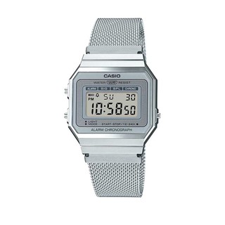 Đồng hồ casio chính hãng a700wm-7adf dành cho nam và nữ - dây kim loại - kháng nước