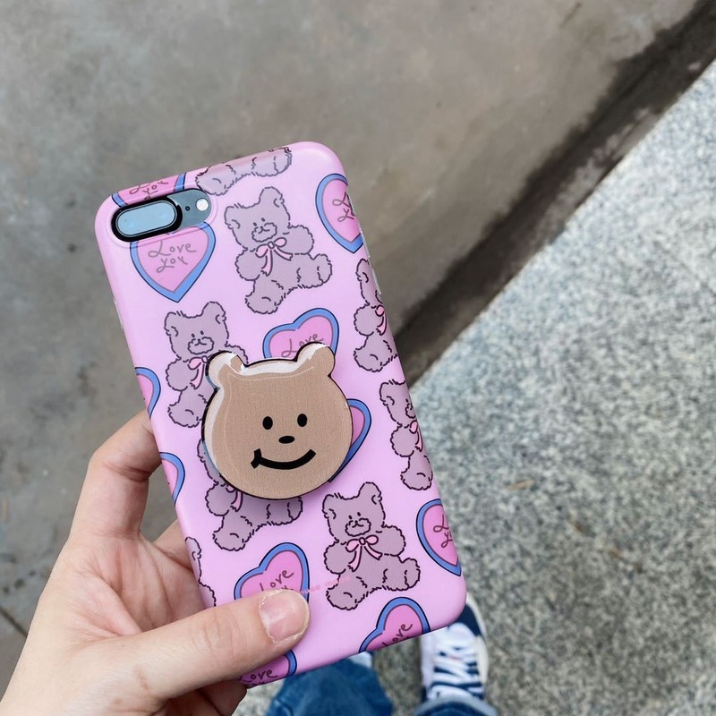 Dễ Thương Ốp Điện Thoại Mềm Hình Gấu Đáng Yêu Cho Iphone X 8plus Xs / Xr | BigBuy360 - bigbuy360.vn