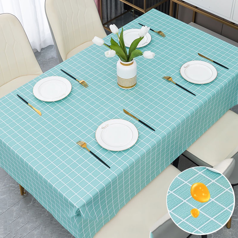 Khăn Trải Bàn Dùng Một Lần Bằng Nhựa Pvc Chống Thấm Nước / Dầu / Bỏng Cao Cấp Tiện Lợi Dễ Sử Dụng