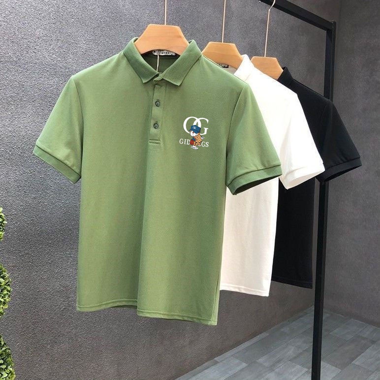 Áo Thun Polo Tay Ngắn Dáng Ôm In Họa Tiết Độc Đáo Thời Trang Mùa Hè Cho Nam