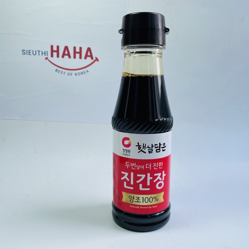 Nước tương đậm đặc hàn quốc lên men tự nhiên DAESANG NATURALLY BREWED SOY SAUCE 200ml