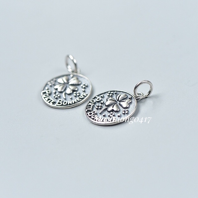 SỈ SIÊU RẺ  Charm bạc cỏ 4 lá bạc hàng đẹp - Bạc chuẩn loại 1, PH765
