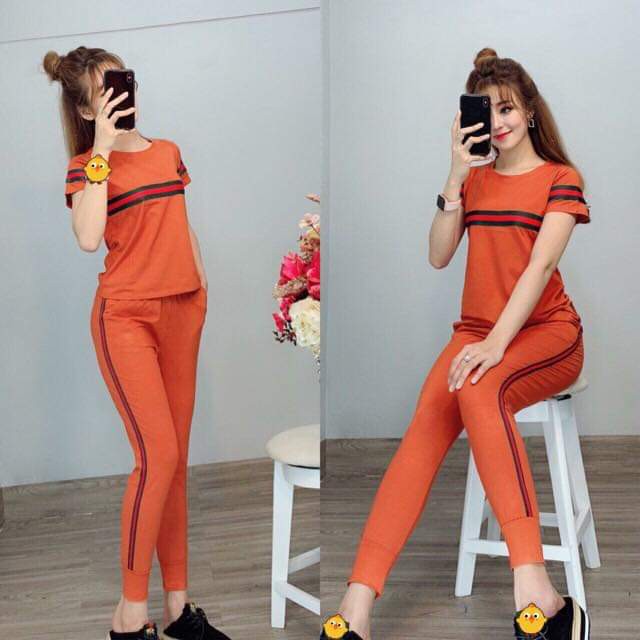 Đồ bộ nữ vải cotton Thiêu sọc áo quần mềm mại thoáng mát không xù không chùn | BigBuy360 - bigbuy360.vn