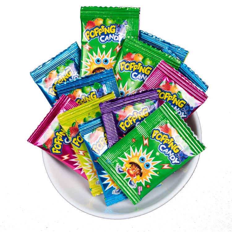[ Trở về tuổi thơ ] Combo 1000g Kẹo Nổ Striking Popping Candy vị hoa quả ăn vặt đã nghiền