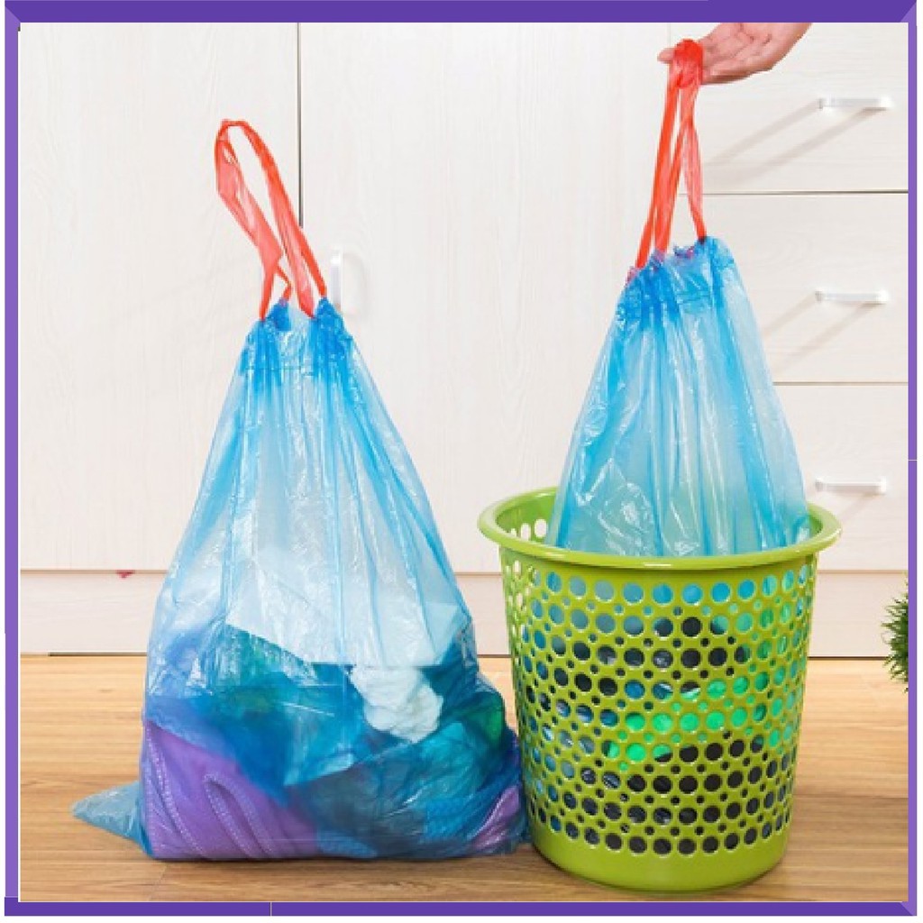 Cuộn túi đựng rác có quai xách tiện lợi kích thước 45x50cm 🎁
