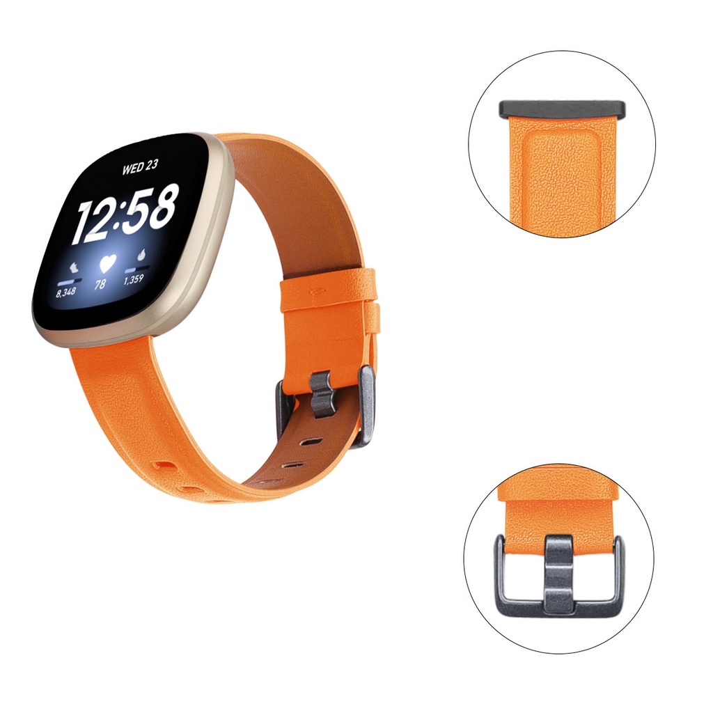 Dây Đeo Thay Thế Bằng Da Thật Cho Fitbit Versa 4 / 3 Band / Fitbit Sense 2 / 1 / Fitbit Versa 4 / 3 / Fitbit Sense