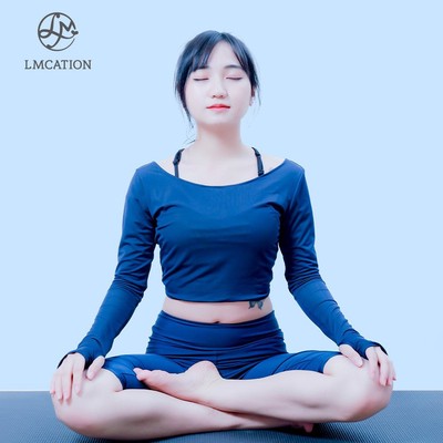 Áo Thể Thao Nữ Đa Năng LMcation Stefan Crop Top - Xanh Đen