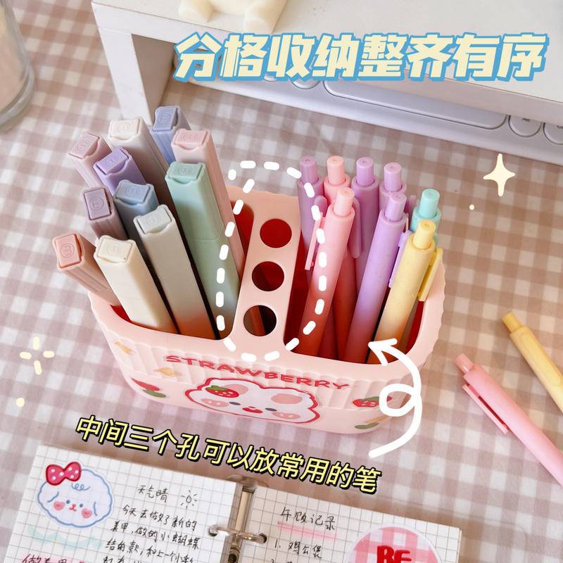 ⭐ iLado ⭐ Hộp bút trong Ống đựng bút thùng đựng hàng dễ thương hộp văn phòng phẩm hộp đựng bút trong s hộp bút trong kệ văn phòng phẩm để bàn kệ đựng văn phòng phẩm Công suất cao hộp nhựa đựng