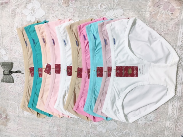 Set 10 Quần lót nữ thun lạnh, quần lót nữ Thịnh Phát chất đẹp, quần chíp nữ form trung