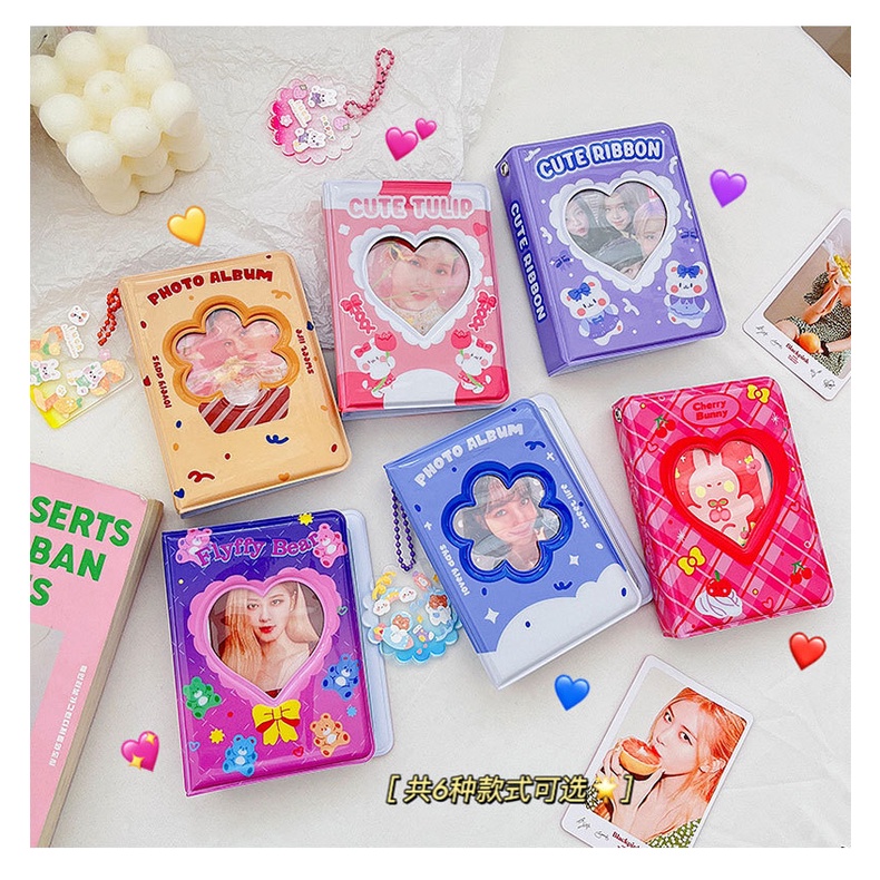 3 inch Polaroid album ảnh thẻ nhỏ cuốn sách bưu thiếp ngôi sao chaser album ảnh nhỏ