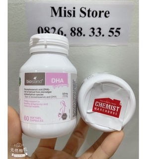 Có Tem Chemist DHA cho bà bầu Bioisland, 60 viên  DHA Bầu