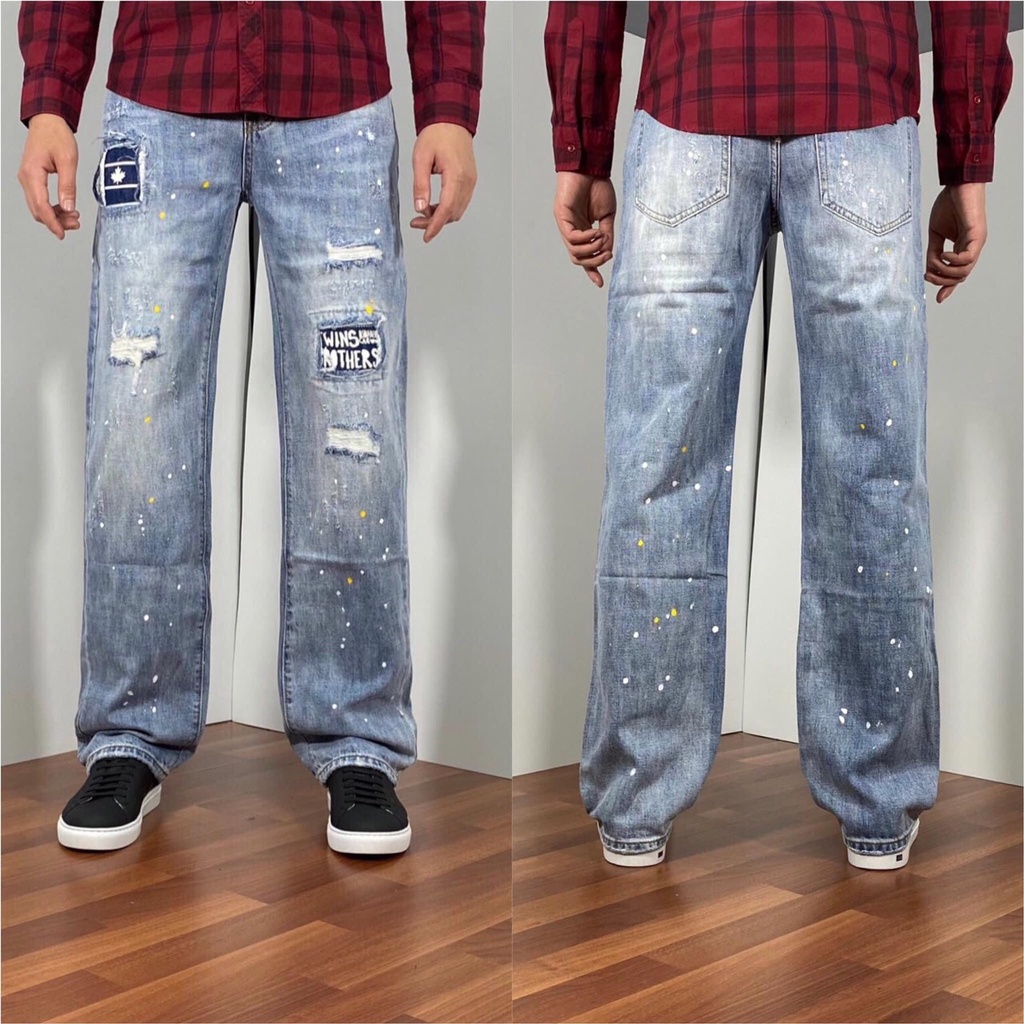 QUẦN JEAN NAM SUÔNG ỐNG RỘNG KHÁ BẢNH - MÃ 017 | BigBuy360 - bigbuy360.vn