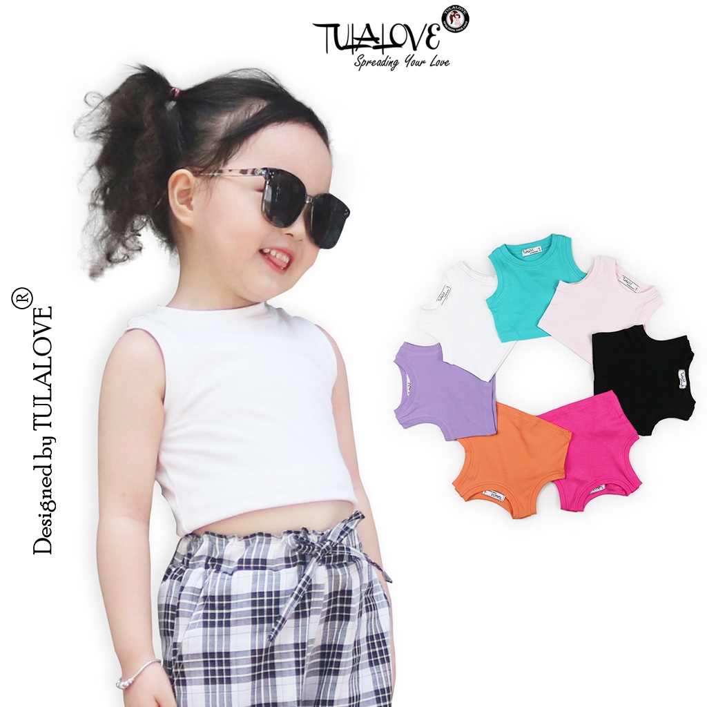 Áo Croptop Sát Nách Cho Bé Gái Màu Sắc Cực Yêu TULALOVE