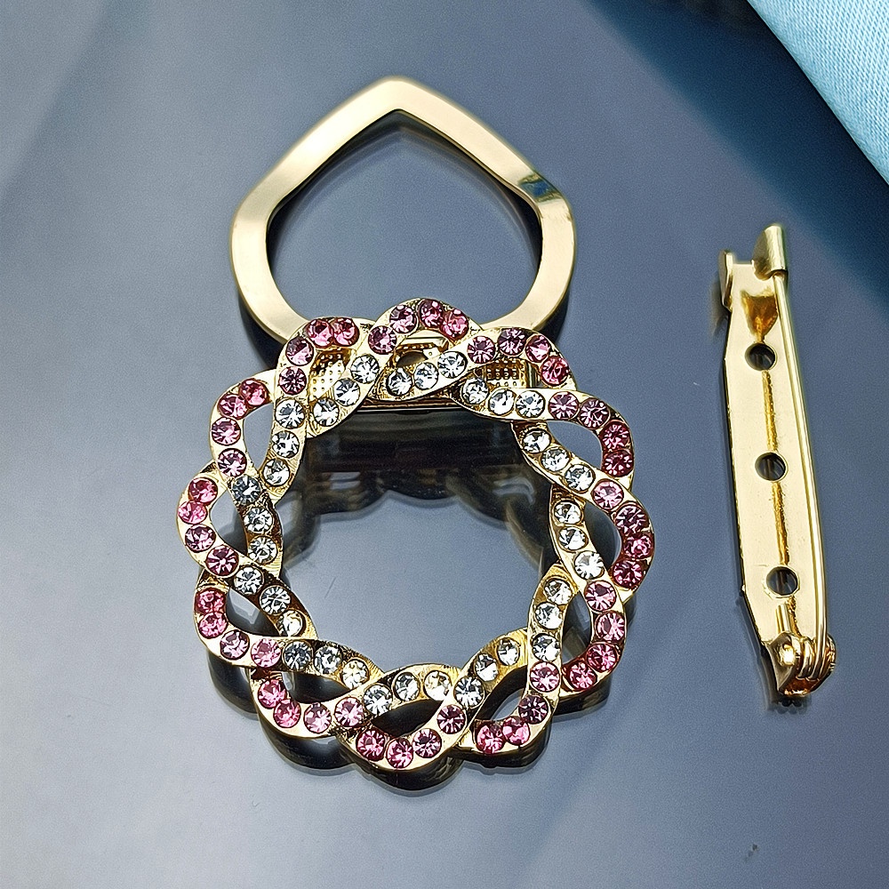 Phụ Kiện Cài Khăn Choàng Đính Đá Ngọc Trai Giả Thời Trang Hàn Quốc