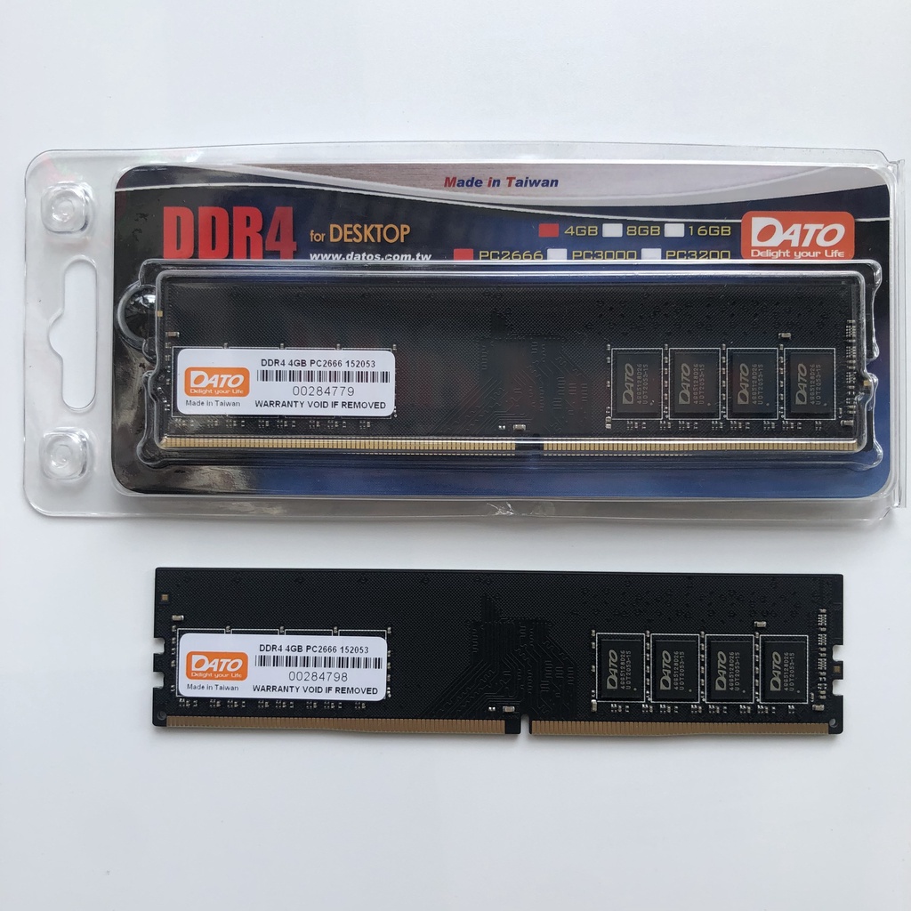 Bộ nhớ trong máy tính để bàn Ram Dato 4GB DDR4 bus 2666