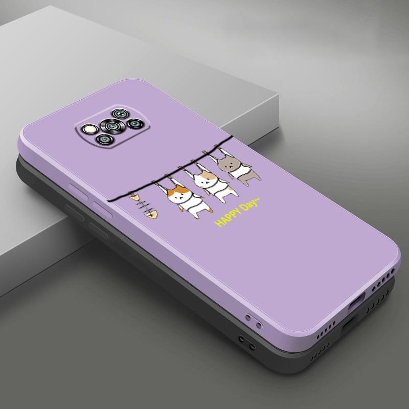 Ốp lưng XIAOMI POCO X3 PRO POCO X3 NFC POCO X3 Ốp Điện Thoại Silicon Mềm Mịn Bảo Vệ Cho XIAOMI POCO X3 PRO POCO X3 NFC POCO X3 LSMM01 viền vuông cute